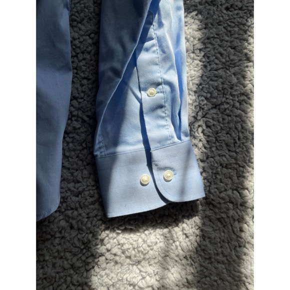 Nordstrom Rack Men’s 15 Blue Long Sleeve Button Down Dress Shirt. - Picture 3 of 6